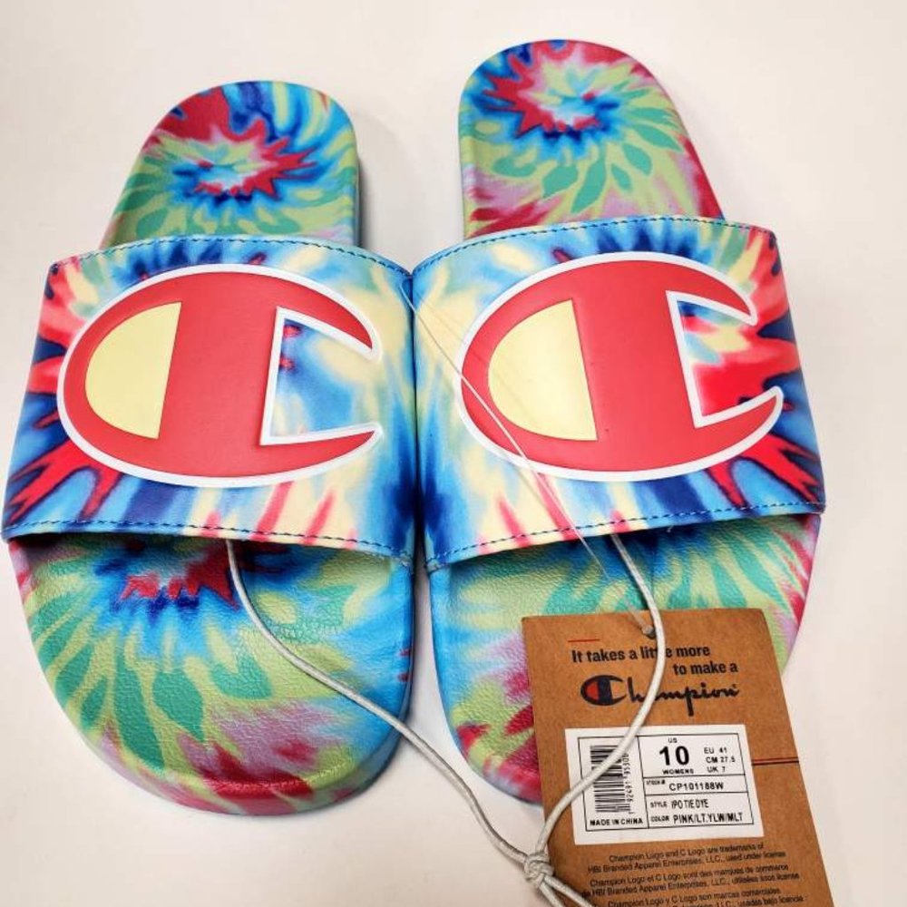 Champion Women's IPO Tie-Dye, Pink/Light Yellow/Multi